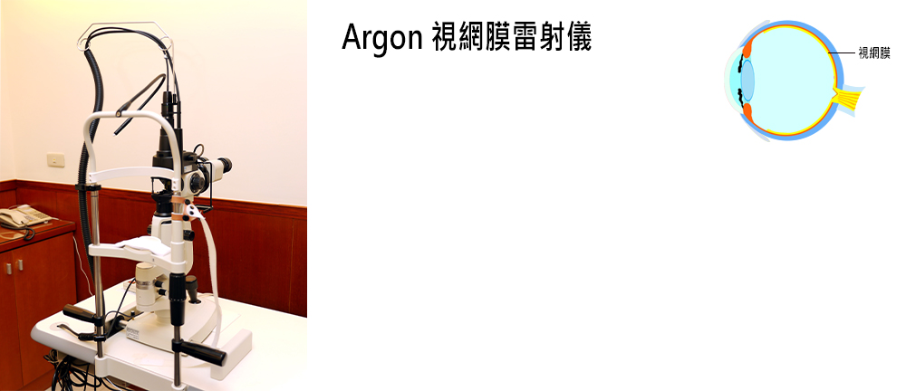 Argon 視網膜雷射儀